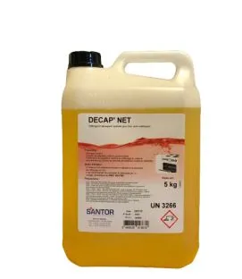 Détergent dégraissant alcalin pour le nettoyage automatique des fours 5 KG Decap Net Santor