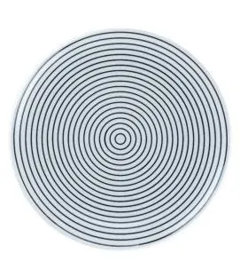 Assiette coupe plate rond Hypnotic porcelaine Ø 24,2 cm Hypnotic Rak