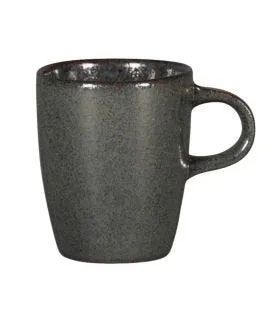 Tasse à expresso rond noir porcelaine 9 cl Ø 5,8 cm Rakstone Ease Rak