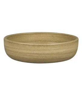 Assiette coupe creuse rond beige porcelaine Ø 16 cm Selva Rak