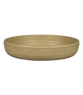 Assiette coupe creuse rond beige porcelaine Ø 19,8 cm Selva Rak