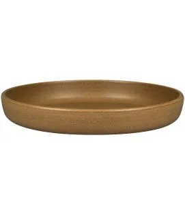 Assiette coupe creuse rond Autumn Brown porcelaine Ø 27,8 cm Selva Rak