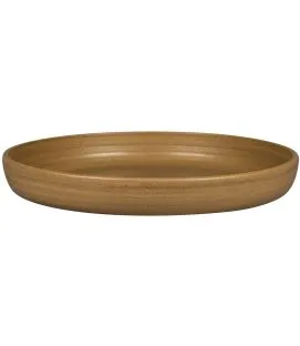 Assiette coupe creuse rond Autumn Brown porcelaine Ø 29,7 cm Selva Rak
