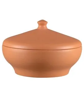 Soupière avec couvercle rond baantna tero Décor Prima porcelaine Ø 23,7 cm Earth Rak