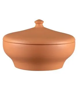 Soupière avec couvercle rond baantna tero Décor Prima porcelaine Ø 27,2 cm Earth Rak