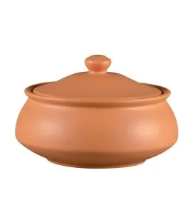 Bol avec couvercle rond baantna tero Décor Prima porcelaine Ø 16,5 cm Earth Rak