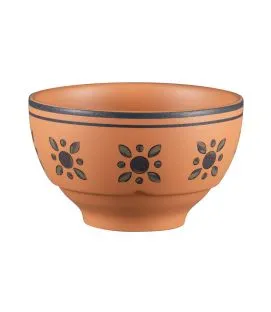 Bol à céréales rond Tero Décor Ostia porcelaine 63 cl Ø 13,5 cm Earth Rak