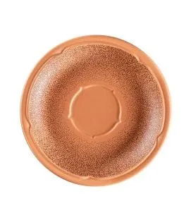 Sous tasse à café/thé rond Tero Décor Denia porcelaine Ø 15 cm Earth Rak