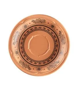 Sous tasse à café/thé rond Tero Décor Alexandria porcelaine Ø 15 cm Earth Rak