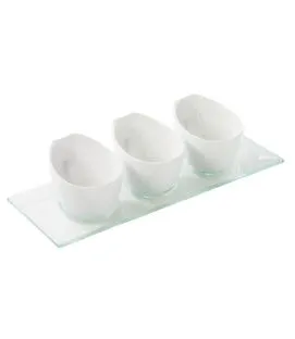 Pot ovale blanc porcelaine culinaire 8,5 cm Impulse Revol