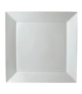 Assiette plate carré blanc porcelaine 13x13 cm Classic Square Pro.mundi