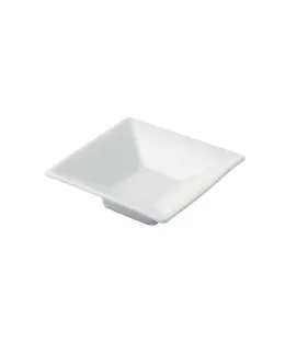 Coupelle carré blanc porcelaine 8 cm Pro.mundi