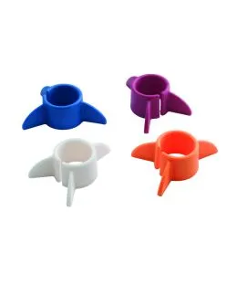 Support anti-dérapant pour yaourt copolyester rose Ø 6 cm 4 cm Saint Romain