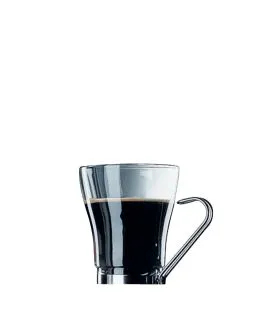 Tasse à cappuccino rond transparent verre trempé 22 cl Ø 8,2 cm Oslo Punch Bormioli Rocco