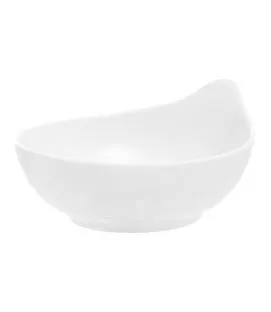 Mise en bouche ovale blanc porcelaine 10 cm Playtime Pro.mundi