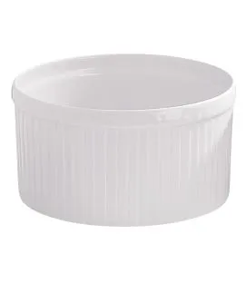 Moule à soufflé rond blanc porcelaine culinaire Ø 18,5 cm Pillivuyt