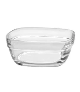 Coupelle carré transparent verre trempé 11 cm Lys Duralex