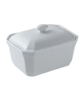 Terrine rectangulaire blanc porcelaine 11x8 cm Bistronome Pro.mundi