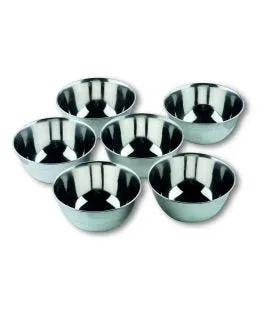 Lot de 6 bols rince-doigts rond inox Ø 12 cm Lacor (6 pièces)