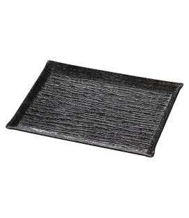 Plat de présentation rectangulaire noir acrylique 40 cm Pap Glace Platex