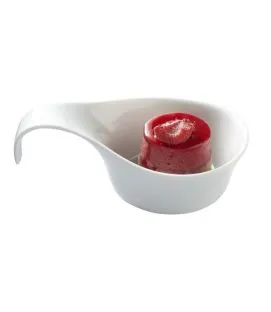 Pot à sauce rond blanc porcelaine Ø 11 cm