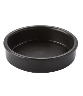 Assiette catalane rond noir terre cuite Ø 11,5 cm Catalane Pro.mundi