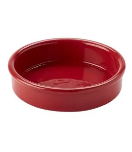 Assiette catalane rond rouge terre cuite Ø 11,5 cm Catalane Pro.mundi