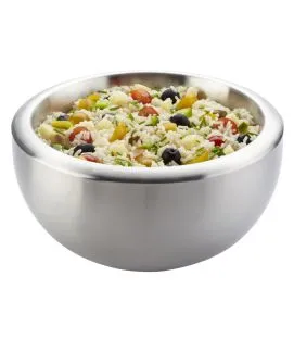 Saladier double paroi rond inox Ø 24,5 cm Pro.mundi