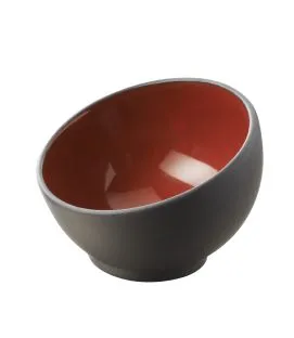 Mise en bouche rond rouge porcelaine culinaire Ø 7,5 cm Solid Revol