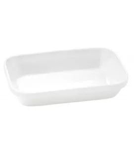 Ravier rectangulaire blanc porcelaine culinaire 19 cm Regithermie Enova