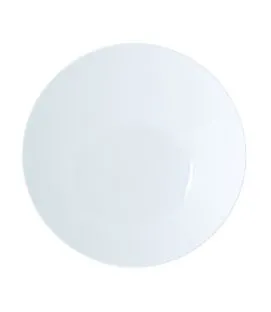 Assiette coupe creuse rond blanc porcelaine vitrifiée Ø 25 cm Coupe Astera