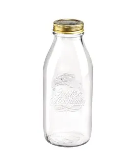 Bouteille avec bouchon verre 100 cl Quattro Stagioni Bormioli Rocco