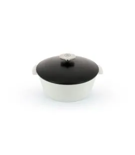 Cocotte rond noir porcelaine culinaire Ø 26 cm Revolution Revol