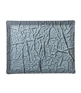 Plateau rectangulaire noir acrylique 37 cm Acrylic3 Platex