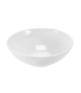 Coupelle rond blanc grès émaillé Ø 13,5 cm Linen Pro.mundi