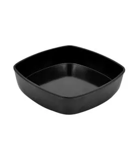 Saladier carré noir mélamine 18,8 cm Mezze Dalebrook