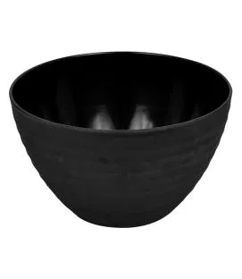 Saladier carré noir mélamine 25 cm Ripple Dalebrook