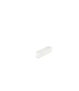 Barrette de dégustation rectangulaire blanc résine Nacryl® 16,5 cm Mealplak