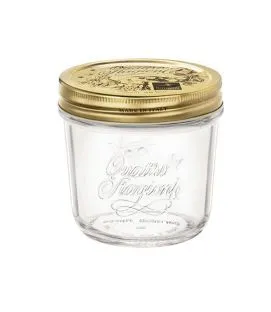 Bocal avec couvercle hermétique rond or verre 20 cl Quattro Stagioni Bormioli Rocco