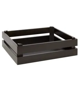 Caisse GN 1/2 bois brun 35x29x10,5 cm Superbox Aps