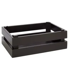 Caisse GN 1/4 bois brun 29x18,5x10,5 cm Superbox Aps