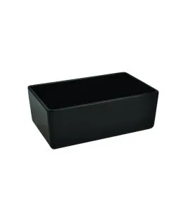 Bac rectangulaire noir mélamine 16,2 cm Chunky Crock Dalebrook