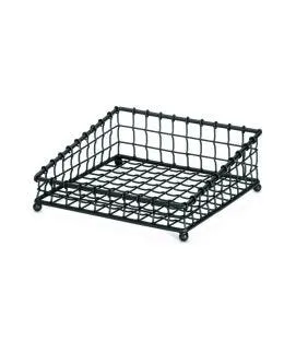 Panier carré noir acier 30,5 cm Grand Master Tablecraft