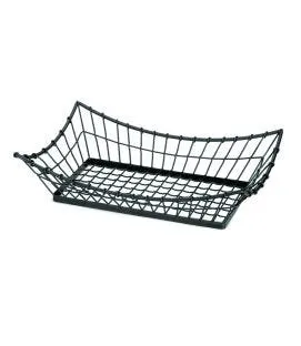 Panier rectangulaire noir acier 53 cm Grand Master Tablecraft