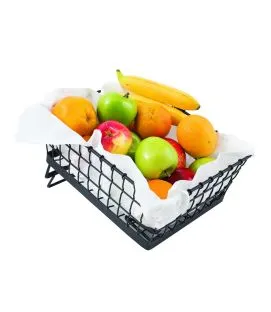 Panier rectangulaire noir acier 32 cm Grand Master Tablecraft