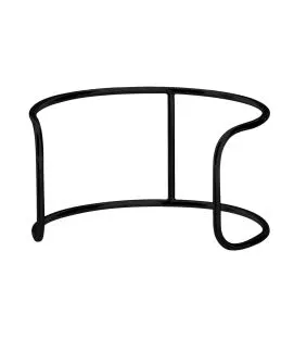 Support bas acier noir Ø 25 cm 13 cm Evento Degrenne