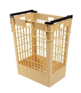 Manne à pain Sans couvercle beige plastique 66,5x46x85 cm 180 L fond ajouré parois ajourées Gilac