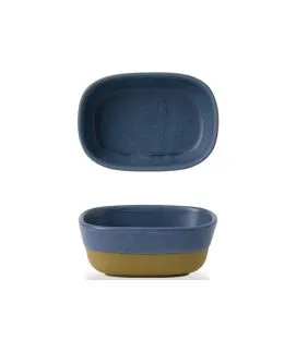 Plat à partager rectangulaire oslo blue porcelaine vitrifiée 12 cm Emerge Oslo Churchill