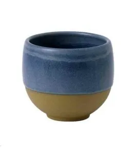 Pot à frites rond bleu porcelaine vitrifiée Ø 8,6 cm Emerge Oslo Churchill