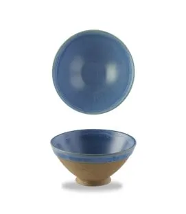 Bol conique rond bleu porcelaine vitrifiée Ø 16 cm Emerge Oslo Churchill